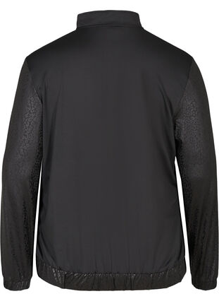 Veste de sport avec motif composé de couleurs similaires, Black, Packshot image number 1