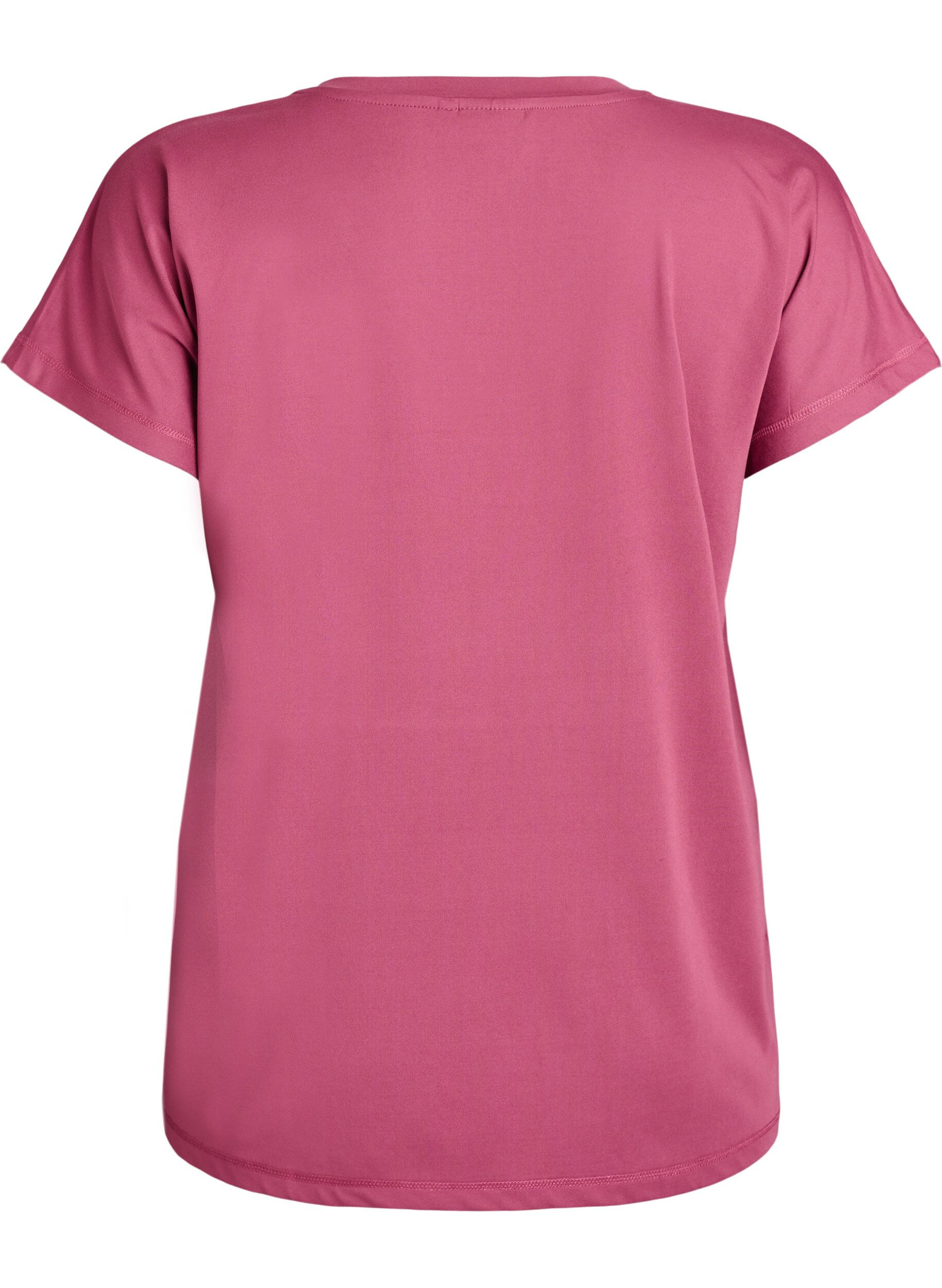 ZizziT-shirt de sport ample avec col en v, Bordeaux, Packshot image number 1