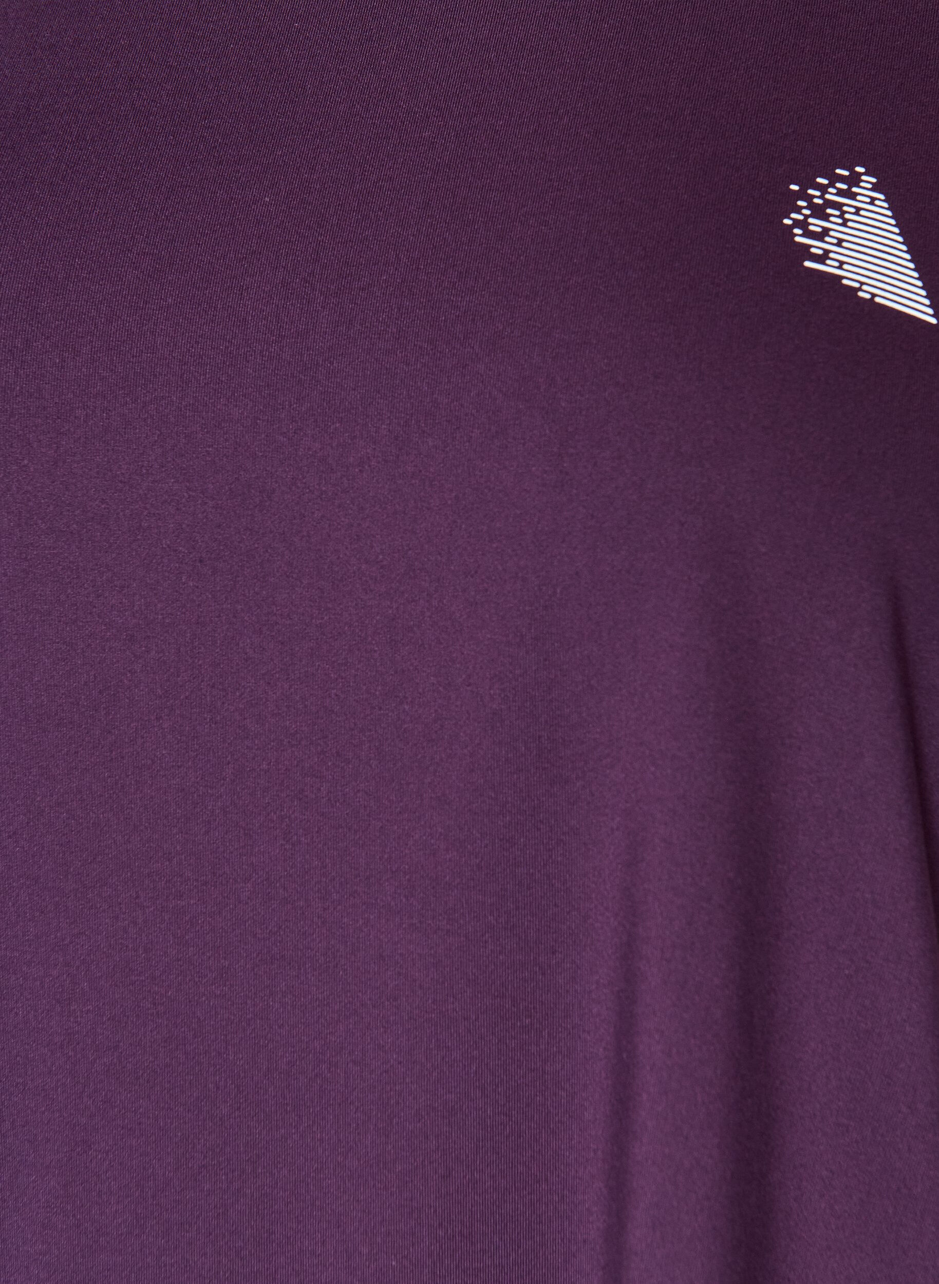ZizziEffen gekleurd trainingsshirt, Paars, Packshot image number 2