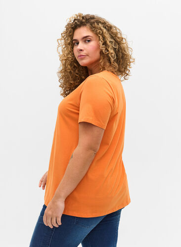 T-shirt basique, Amberglow, Model image number 1