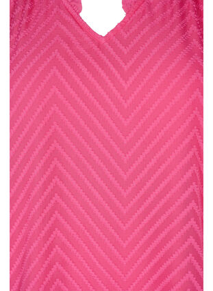 Blouse à manches longues avec détails en ruban, Shocking Pink, Packshot image number 2