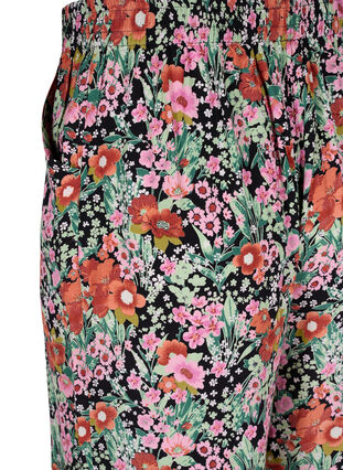 Jupe-culotte fleurie avec poches, Green Flower AOP, Packshot image number 3