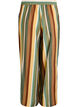 Losse viscose broek met strepen, Bruin, Packshot image number 1