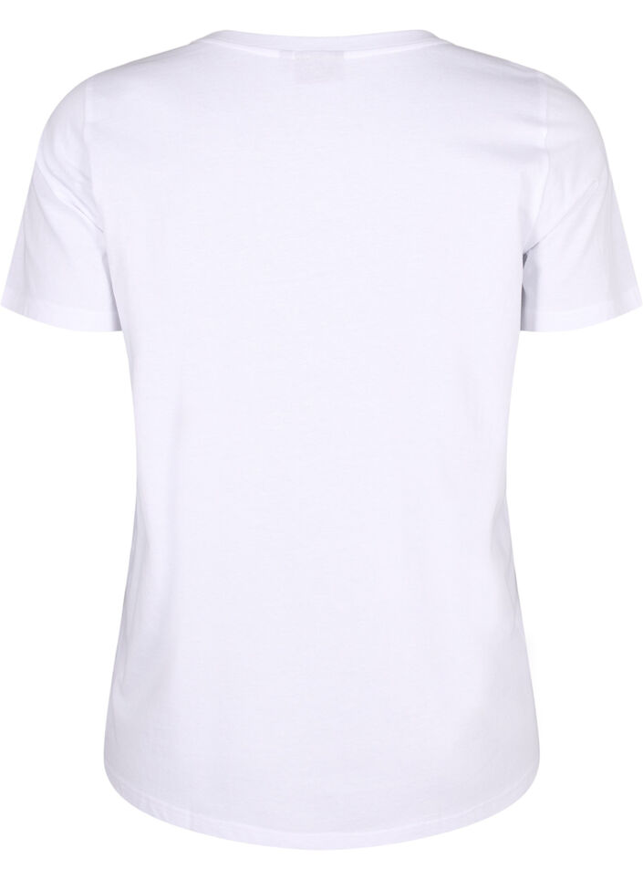 T-shirts met bloemenmotief, Bright W. w. Flower, Packshot image number 1