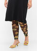 Mesh legging met bloemenprint, Yellow Green AOP, Model image number 2