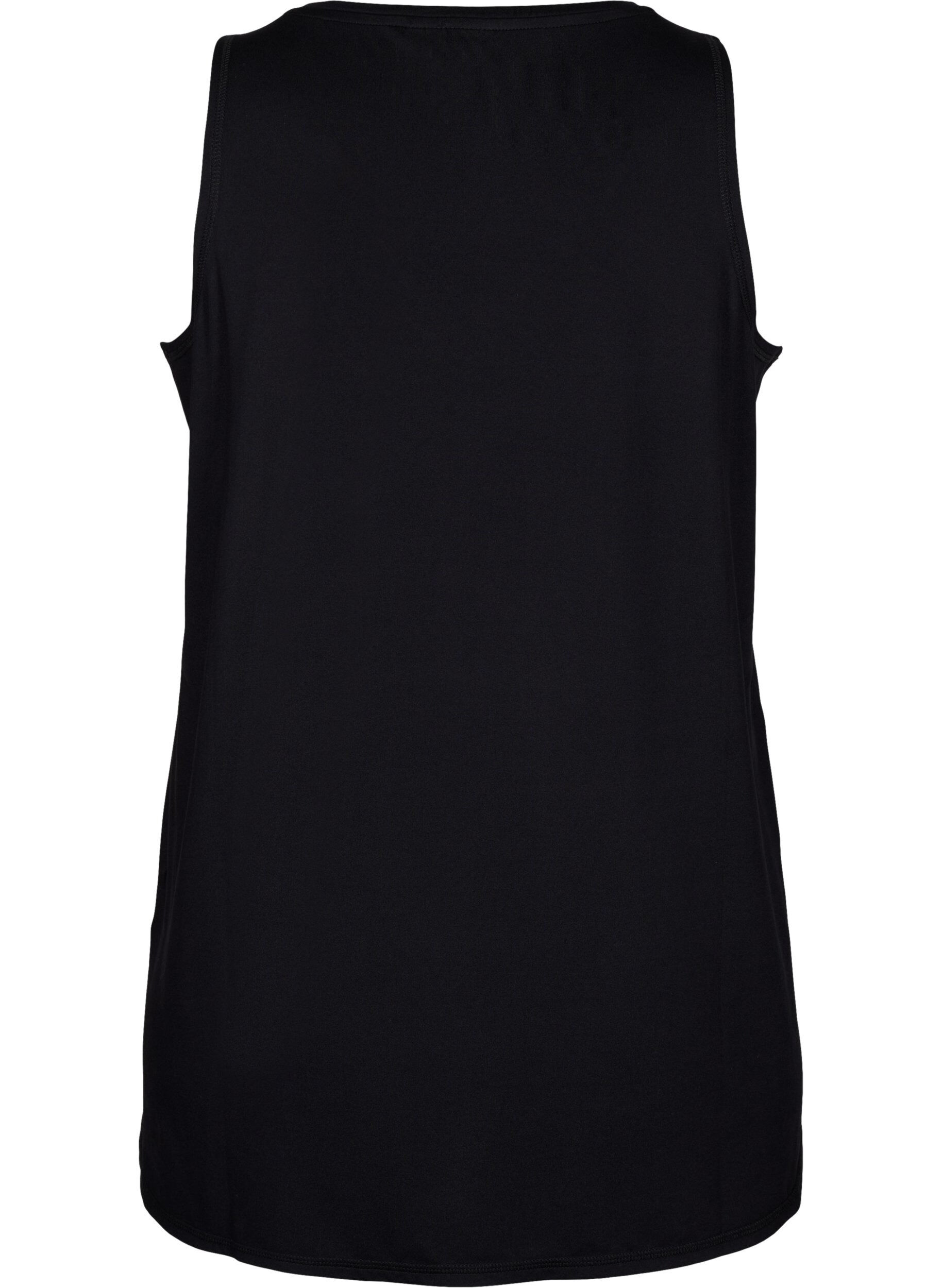 Zizzi Top d&rsquo;entra&icirc;nement avec col en&nbsp;V, Black, Packshot image number 1