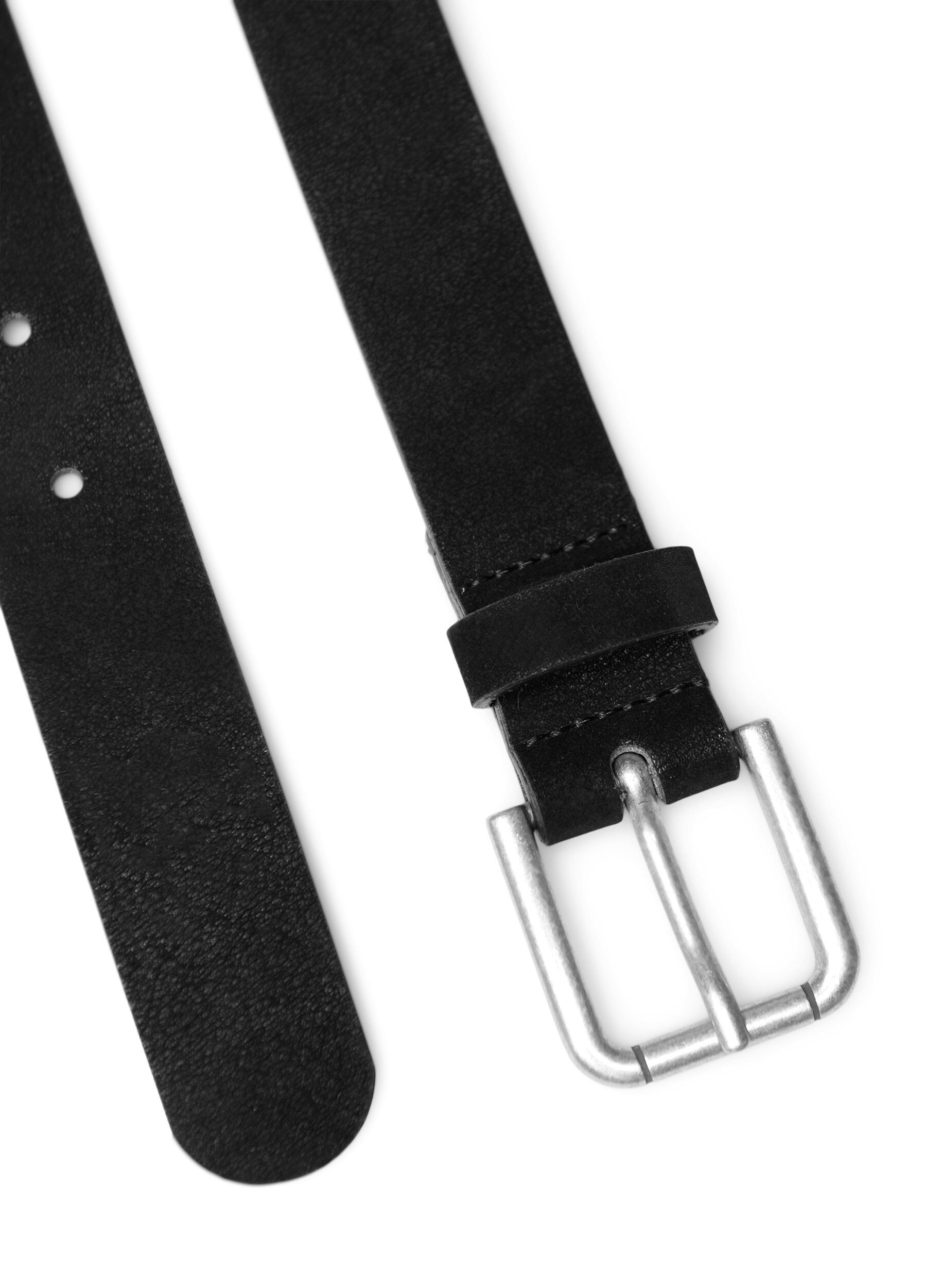 Zizzi Ceinture en cuir m&eacute;lang&eacute;, Noir, Packshot image number 2
