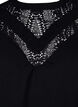 Blouse met kanten detail, Black, Packshot image number 2