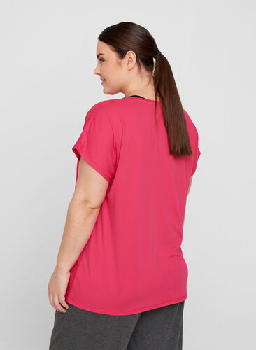 T-shirt basique, Pink Peacock, Model image number 1