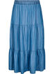 Jupe maxi en jean avec volants, Bleu, Packshot image number 0