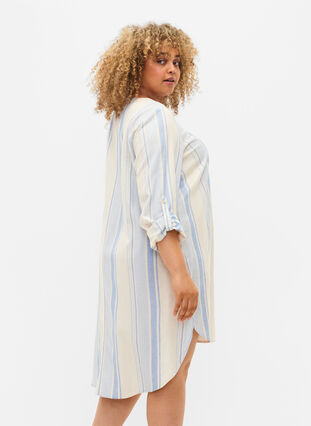 Robe rayée à manches longues, Birch w. Stripes, Model image number 1