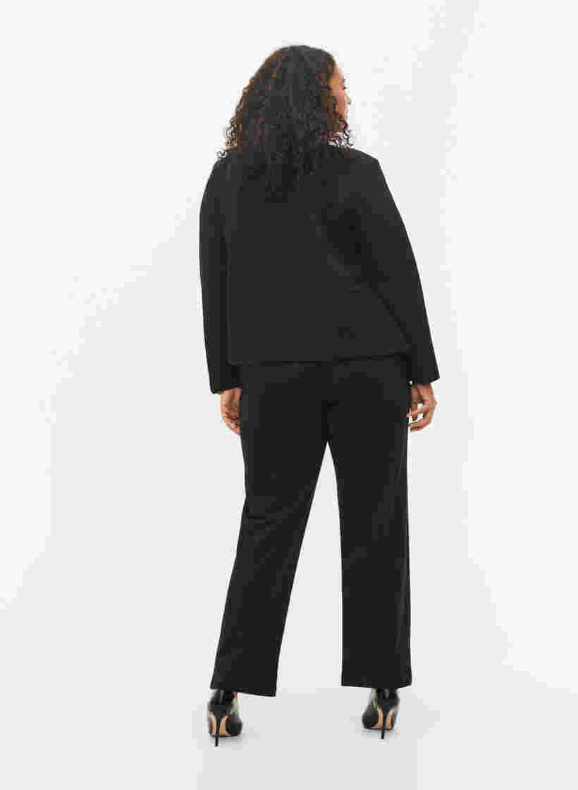 Pantalon large avec poches, Black, Model image number 1