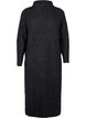 Robe longue oversize en tricot avec fente, Gris anthracite, Packshot image number 0
