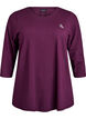 Training blouse met 3/4 mouwen, Paars, Packshot image number 0
