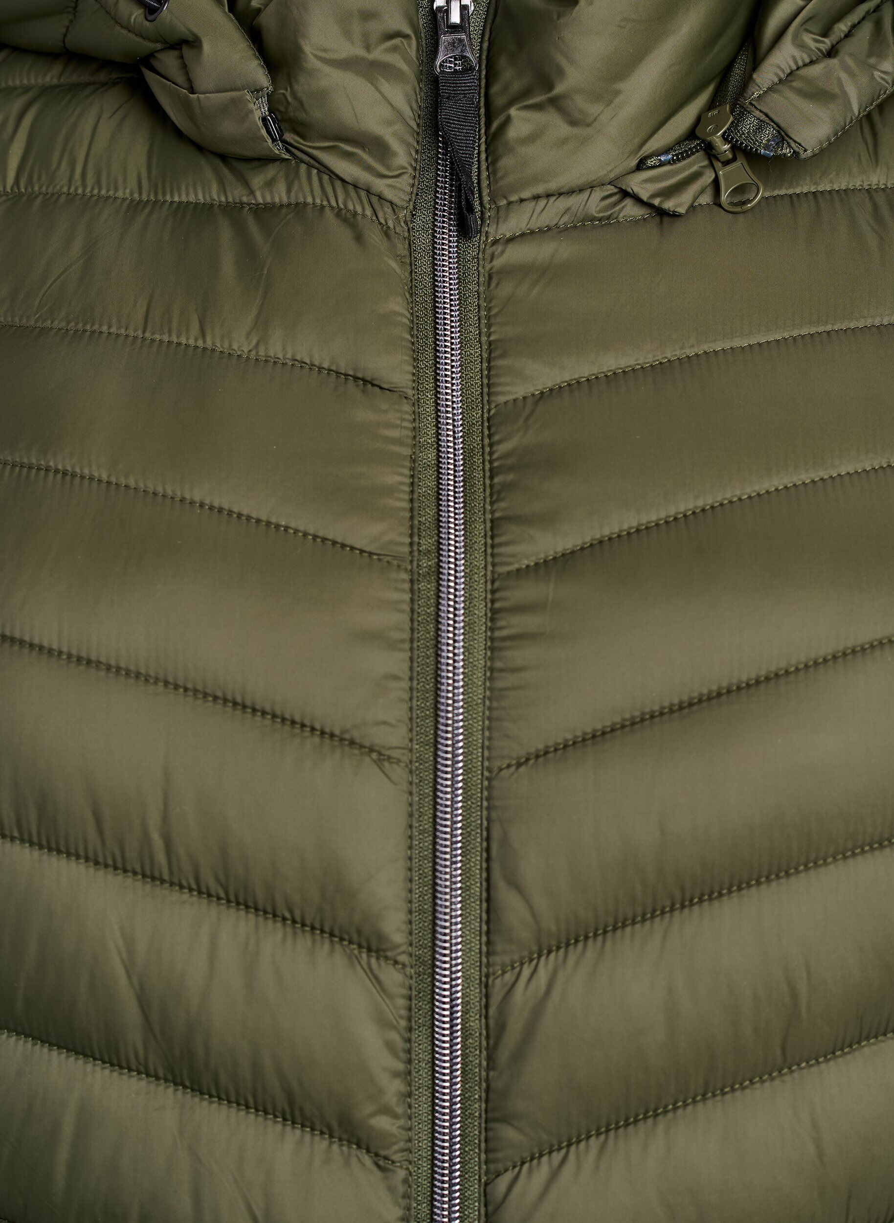 ZizziLichtgewicht jas met zakken en een afneembare capuchon, Groen, Packshot image number 2