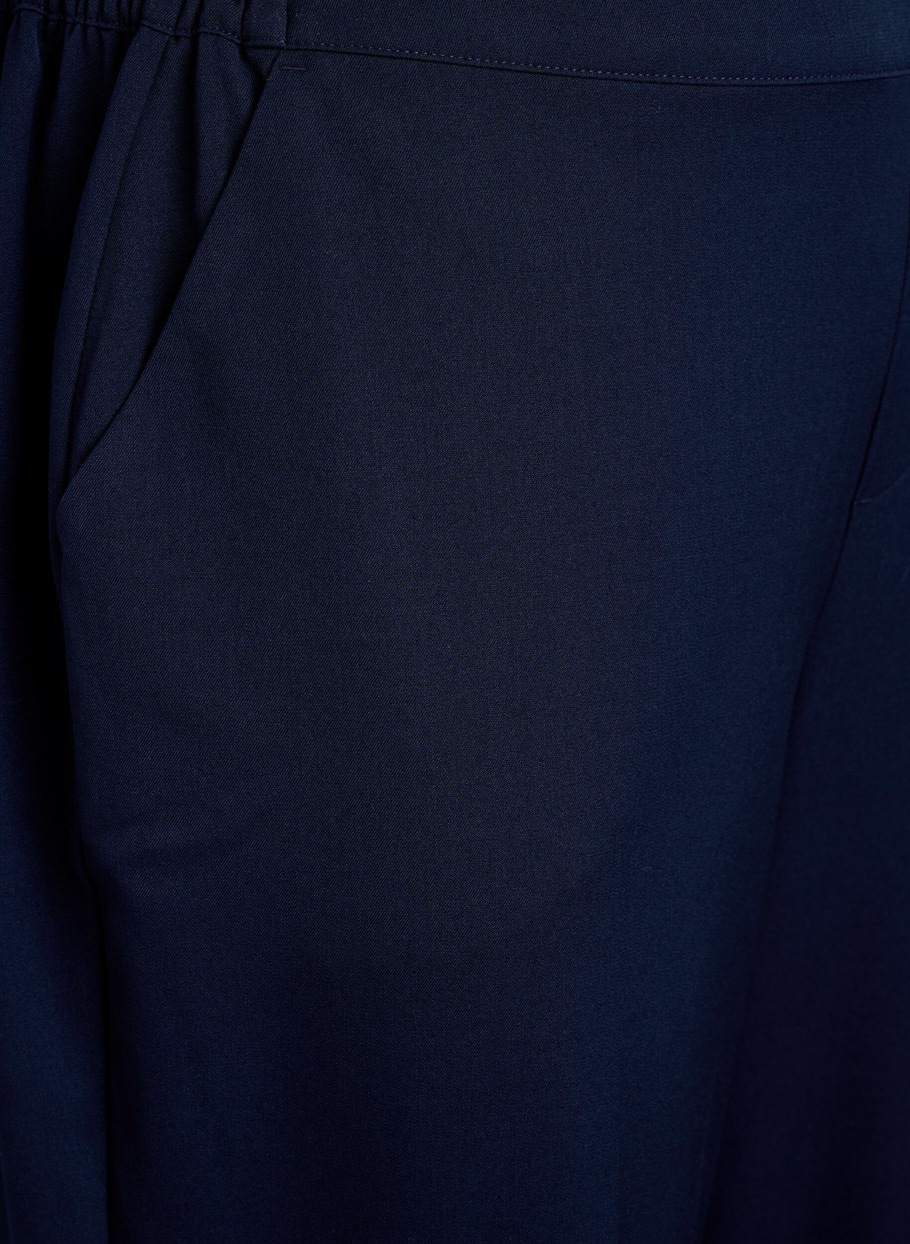 ZizziLosse broek met hoge taille, Blauw, Packshot image number 2