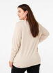 FLASH - Gebreide blouse met ronde hals, Beige, Model image number 2