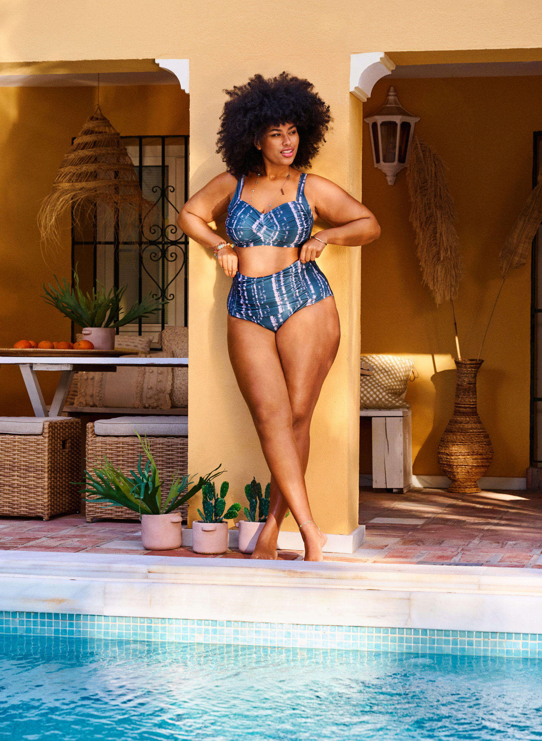 Zizzi Haut de bikini imprim&eacute;, Tie Dye AOP, Image image number 0