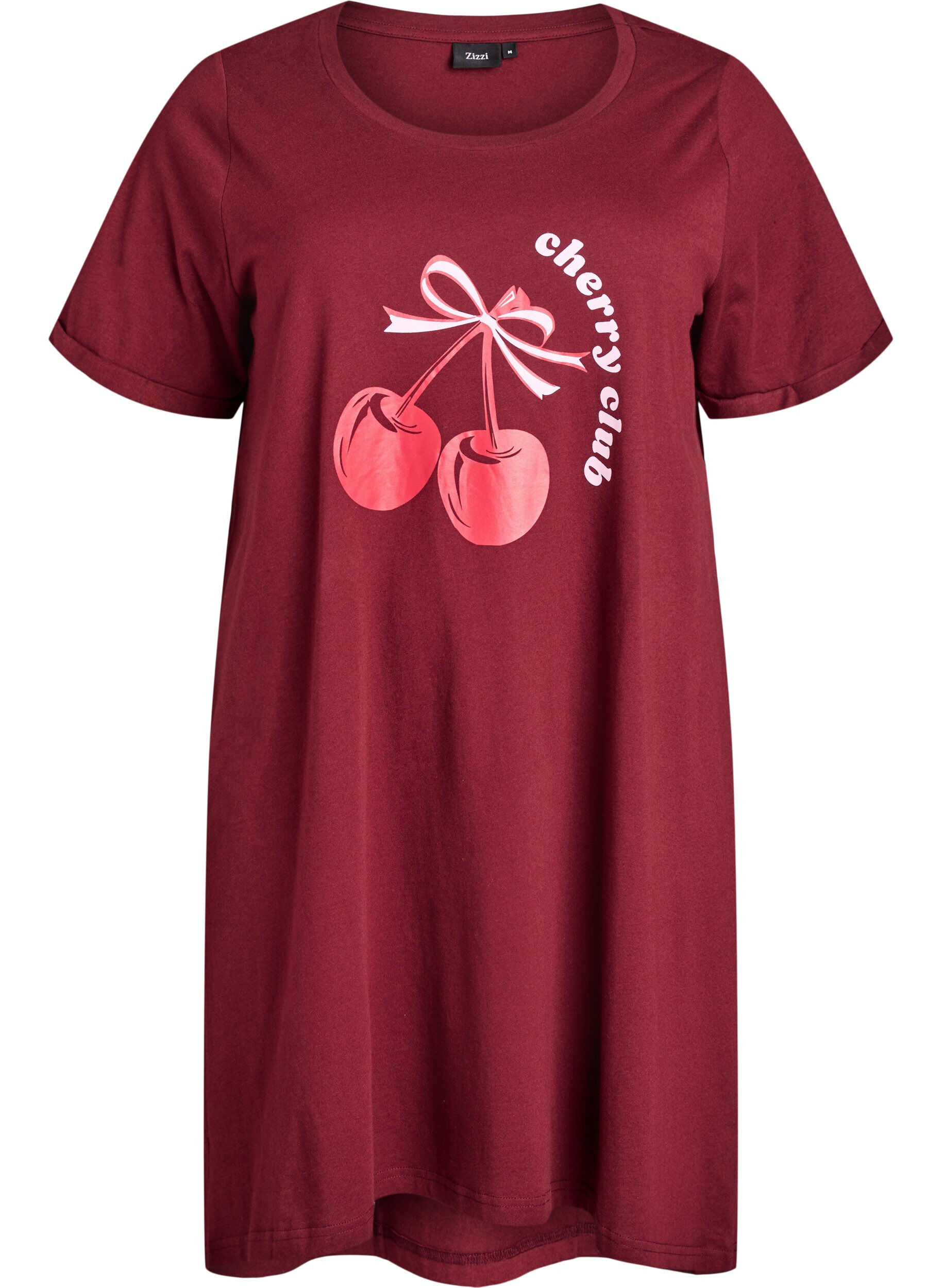 Nachtjapon met korte mouwen van biologisch katoen