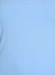 Solide kleur basis top in katoen, Blauw, Packshot image number 2