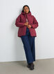 Veste d'hiver avec capuche et taille ajustable, Bordeaux, Model image number 1