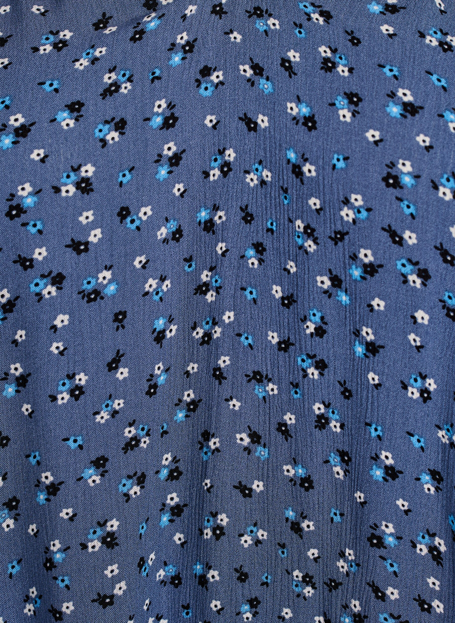 ZizziTunic met bloemenprint en 3/4 mouwen, Blauw, Packshot image number 2