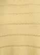 Gebreide blouse met een gestreept opengewerkt patroon en korte mouwen, Geel, Packshot image number 2