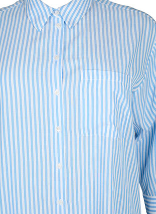 Chemise longue à rayures avec manches 3/4, Marina W. Stripe, Packshot image number 2