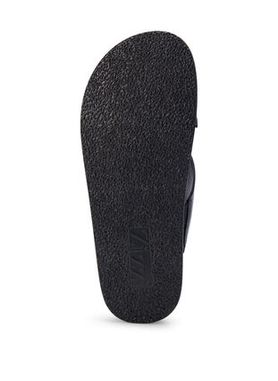 Sandales larges avec sangles croisées, Black, Packshot image number 4