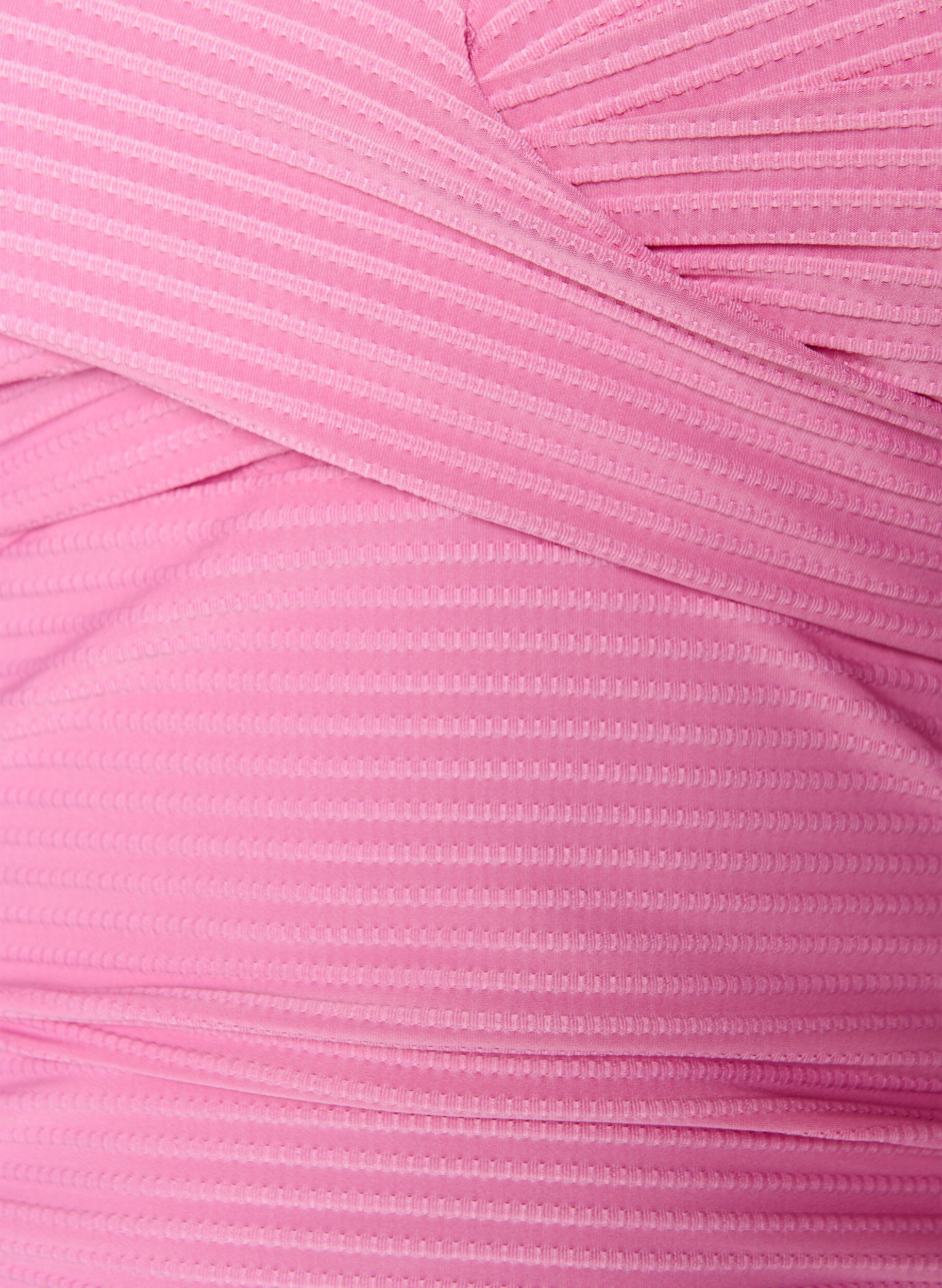 ZizziBadpak met textuur en gekruiste details, Roze, Packshot image number 2