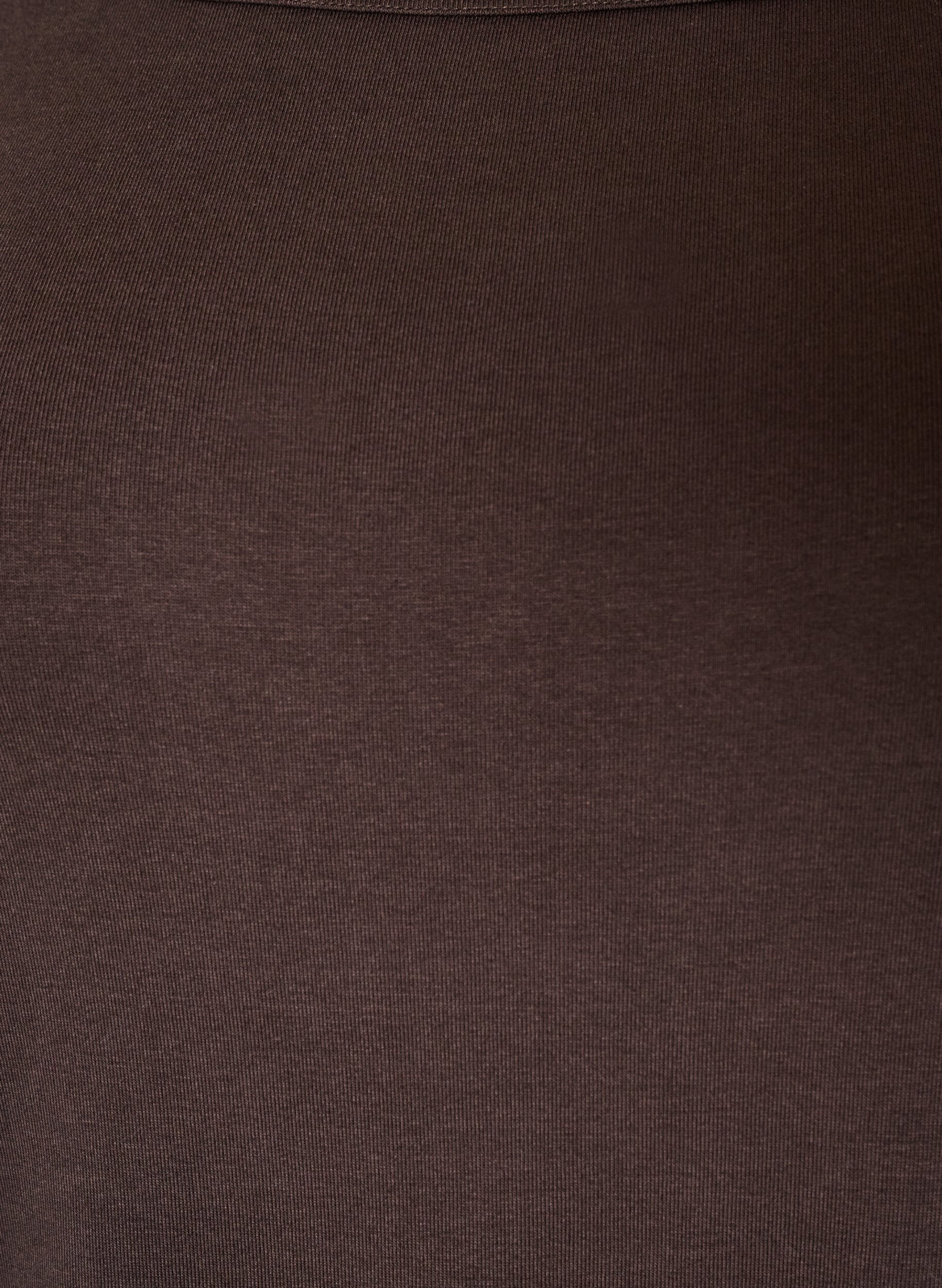 ZizziT-shirt Basic &agrave; encolure bateau et manches 3/4, Marron, Packshot image number 2