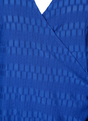 Robe portefeuille à manches longues et motif texturé, Surf the web, Packshot image number 3