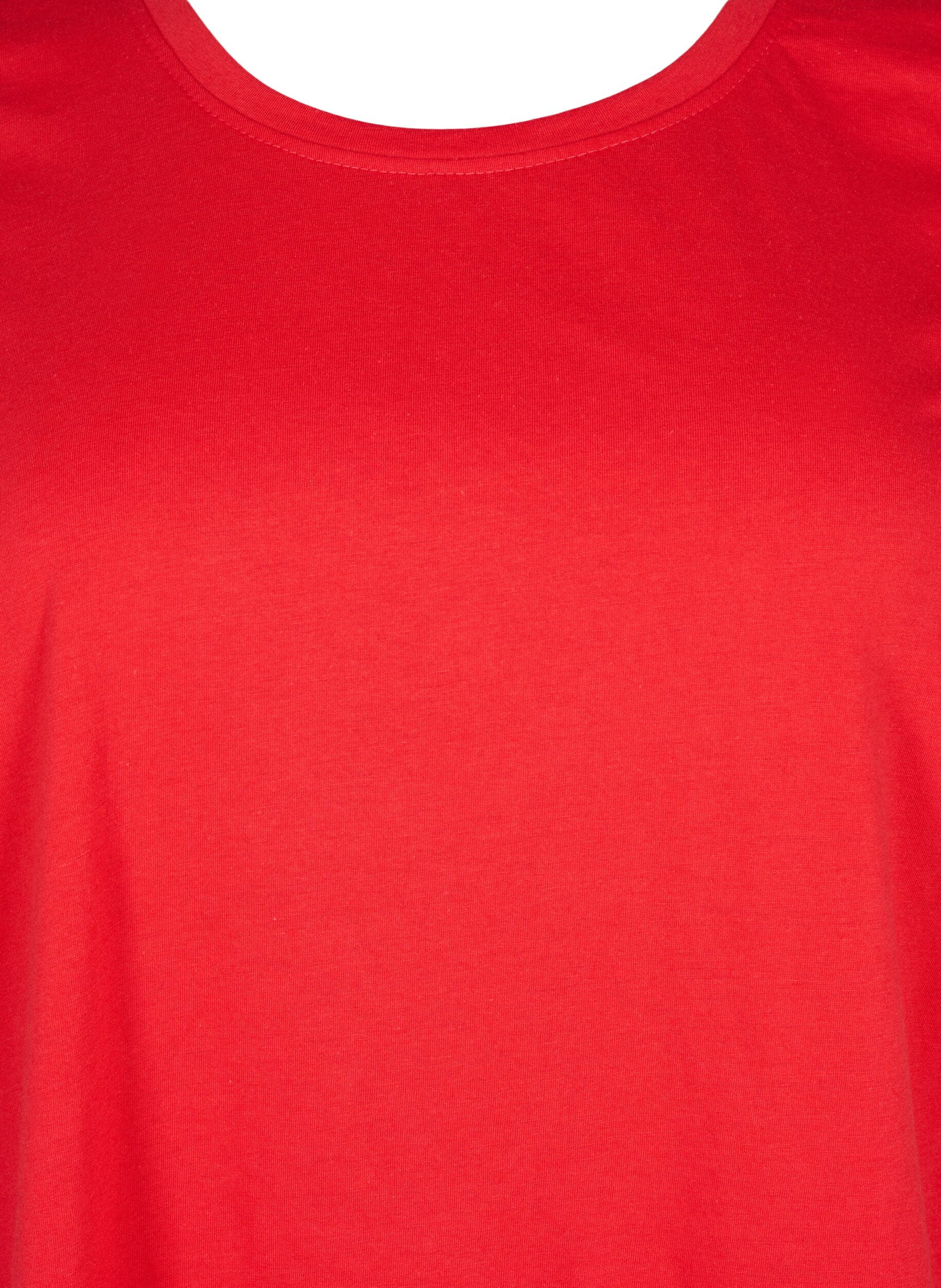 ZizziFLASH - T-shirt met ronde hals, High Risk Red, Packshot image number 2