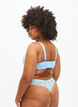 G-string slip met kant en een normale taille, Blauw, Model image number 1