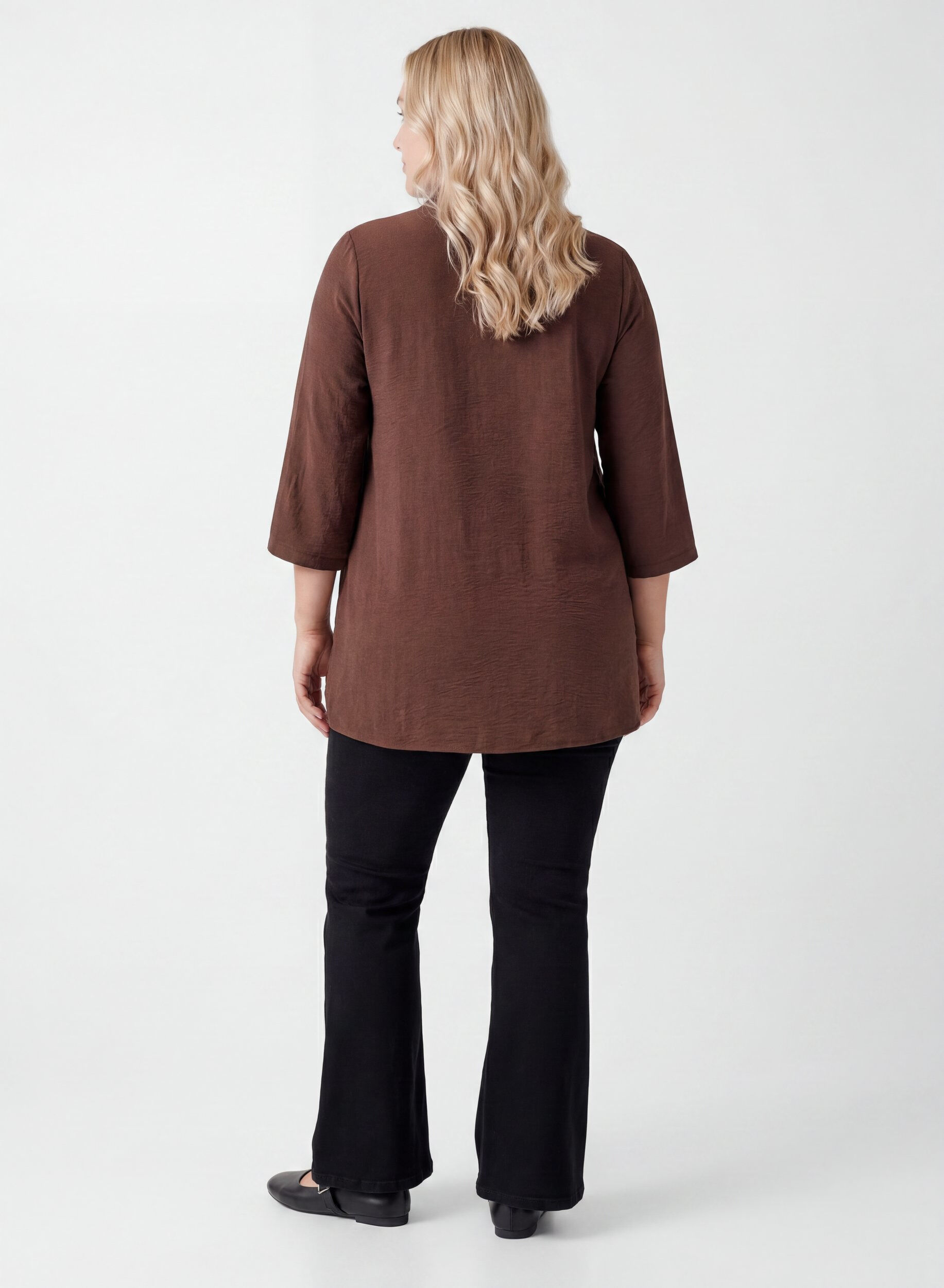 ZizziTunique avec manches 3/4, Marron, Model image number 2