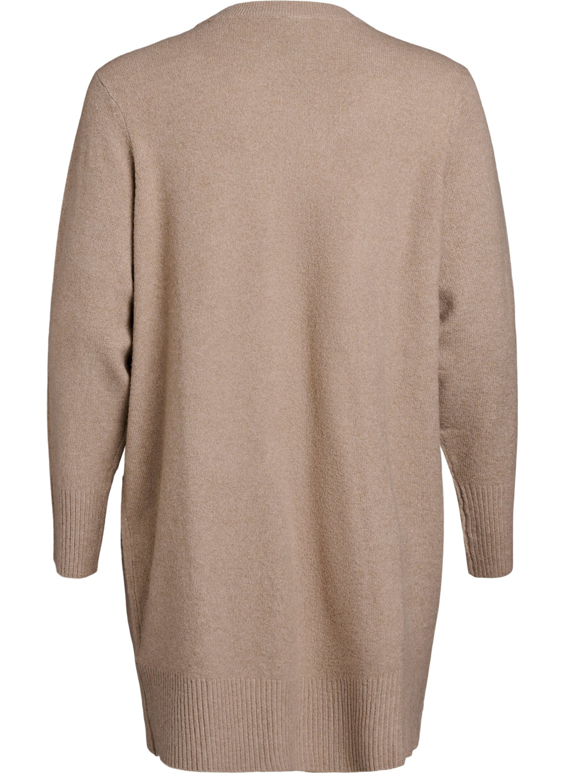ZizziCardigan en tricot c&ocirc;tel&eacute; avec poches, Beige, Packshot image number 1