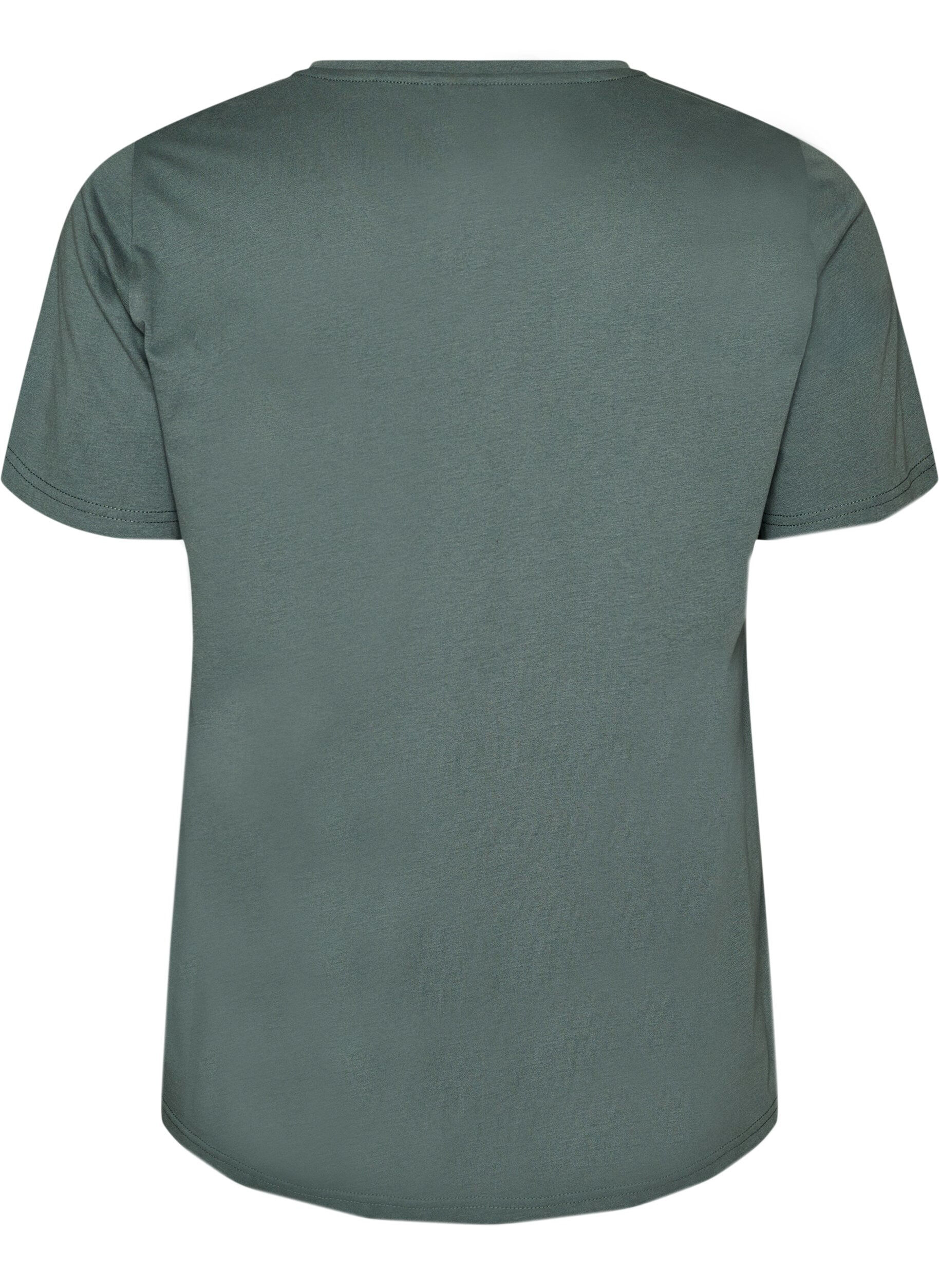 ZizziT-shirt imprim&eacute;, Vert, Packshot image number 1