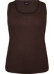 Haut ajust&eacute; avec motif, Marron, Packshot image number 0