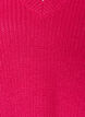 Lange ribgebreide blouse met V-hals, Roze, Packshot image number 2
