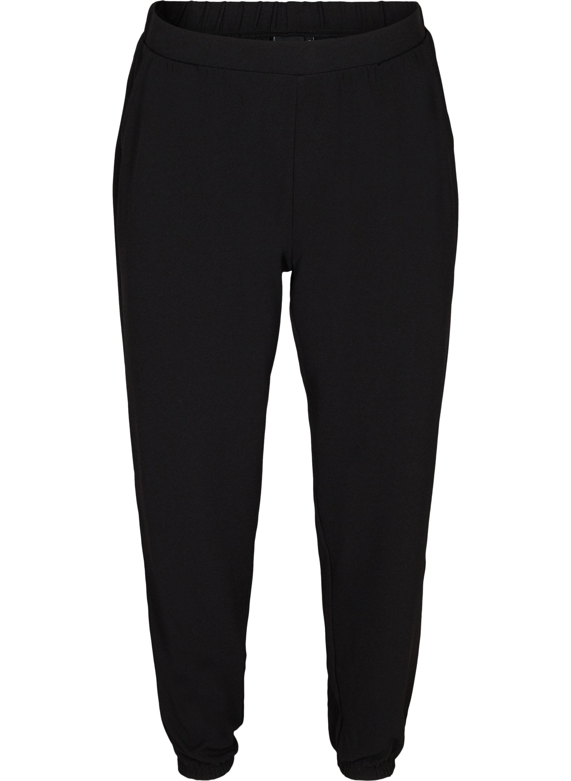 Zizzi Pantalon ample avec poches, Black, Packshot image number 0