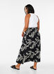 Jupe longue en viscose avec smocks, Noir, Model image number 1