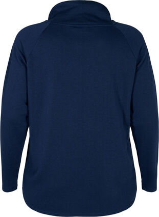 Sweatshirt met hoge kraag, Navy Blazer, Packshot image number 1