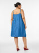 Robe aspect denim &agrave; bretelles en TENCEL&trade; Lyocell, Bleu, Model image number 2