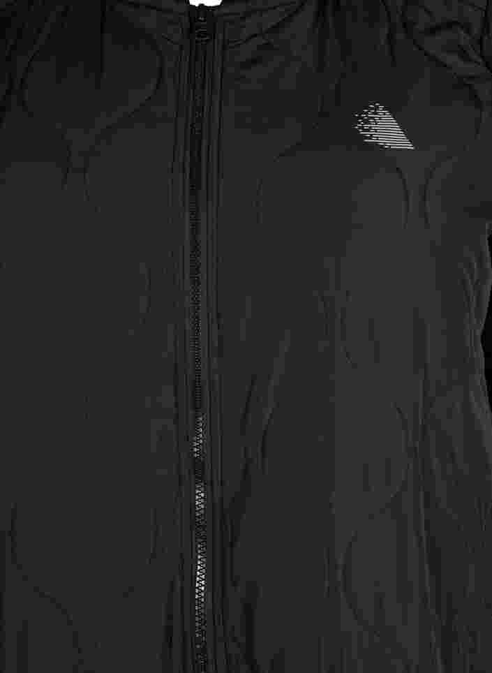 Blouson bombardier avec poches et paillettes, Black, Packshot image number 2