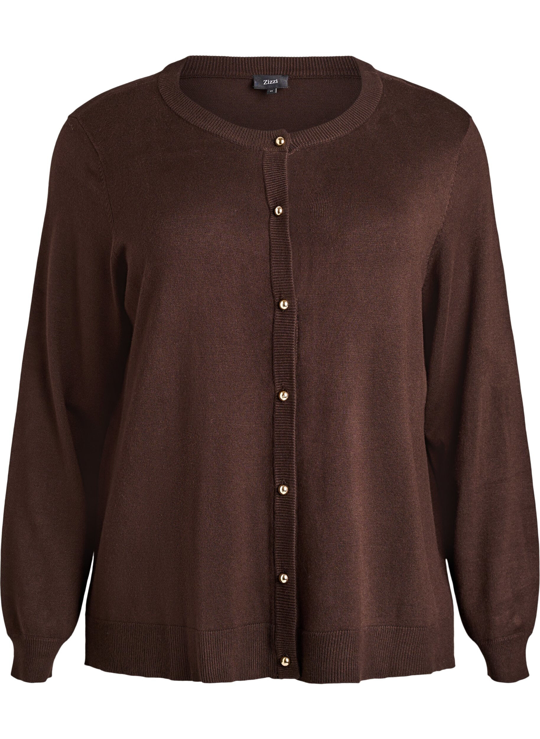 Fijne cardigan met bal knopen