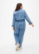 Jumpsuit van denim met lange mouwen, Light Blue Denim, Model image number 1