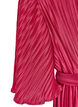 Geplooide midi-jurk met vleermuismouwen, Roze, Packshot image number 3