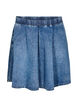 Mini-jupe patineuse en jean, Bleu, Packshot image number 0