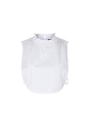 Col de chemise avec smocking, Bright White, Packshot image number 0