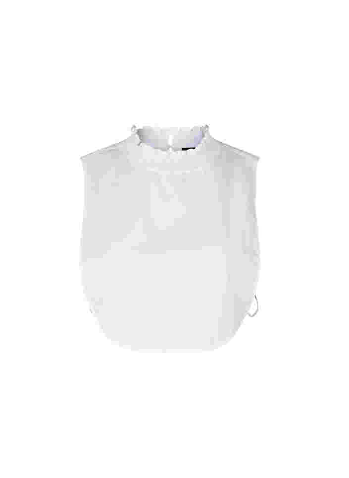 Col de chemise avec smocking, Bright White, Packshot image number 0